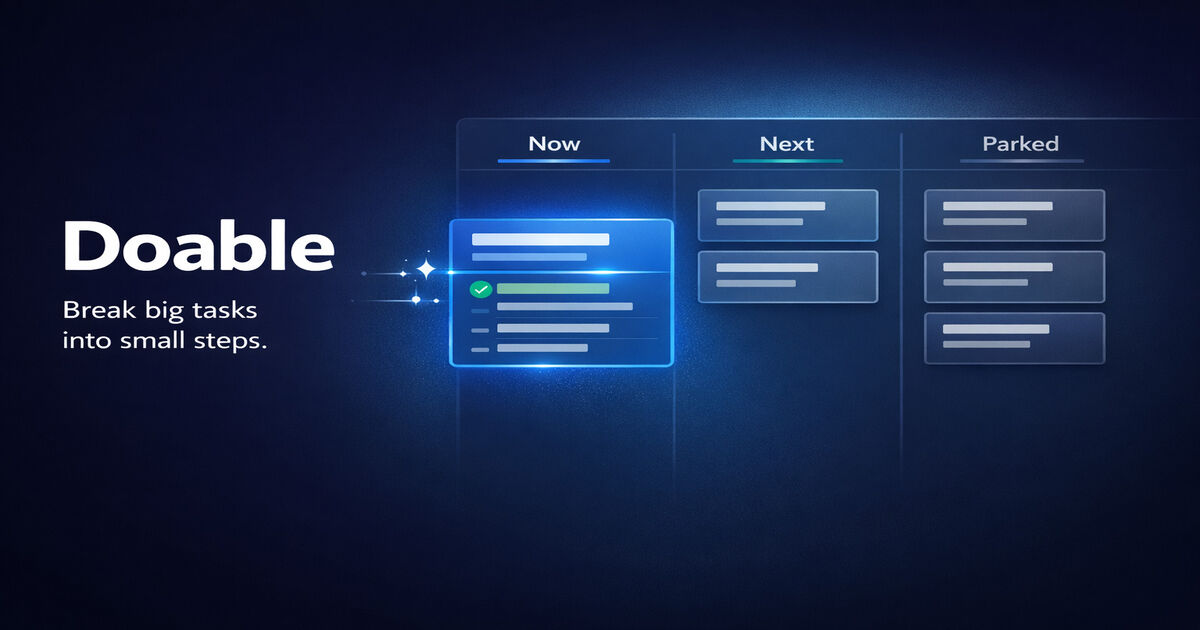 Doable: ADHD Task Manager | PoweredADHD